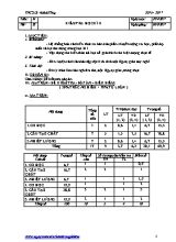 Giáo án Vật lý Lớp 8 - Tiết 35 Kiểm tra học kỳ II - Năm học 2016-2017
